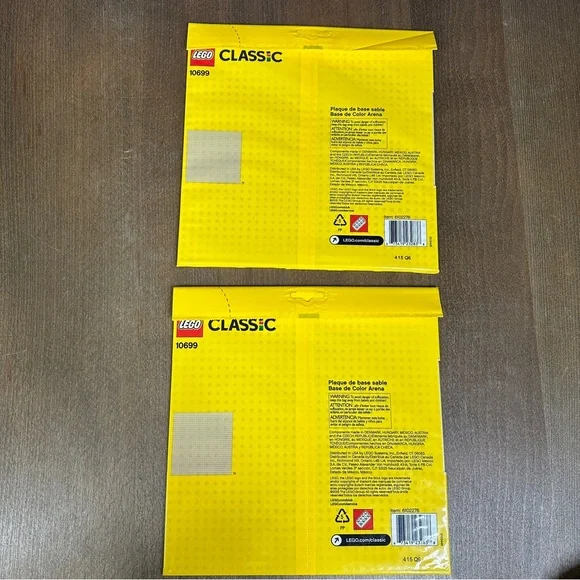 NISB LEGO 10699 SAND BASEPLATE x 2